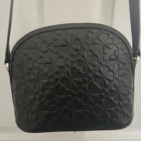 Kate Spade Black Floral Embossed Crossbody Bag - Picture 4 of 6